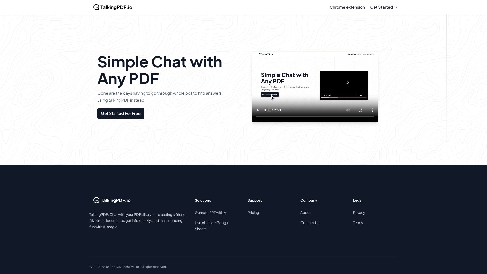 TalkingPDF.io screenshot