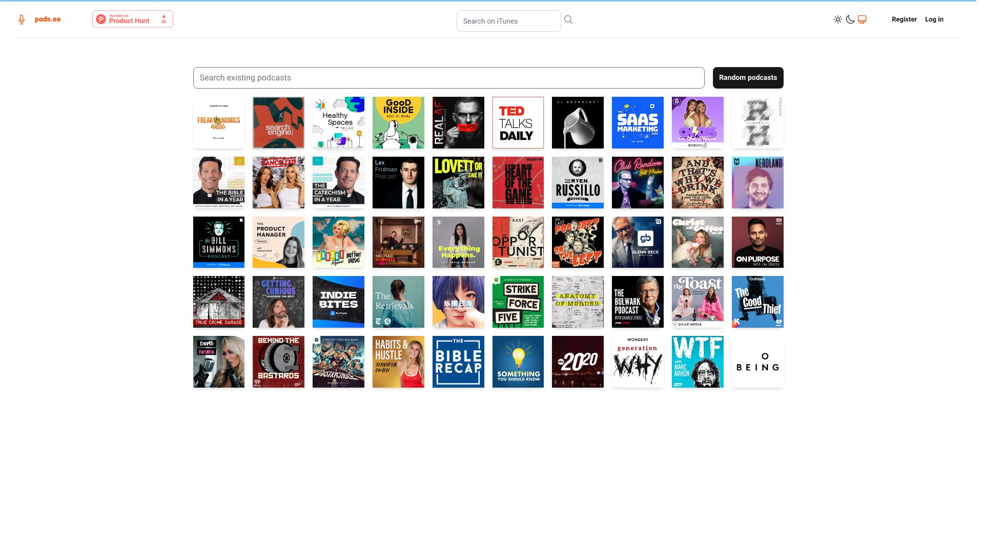 pods.ee screenshot