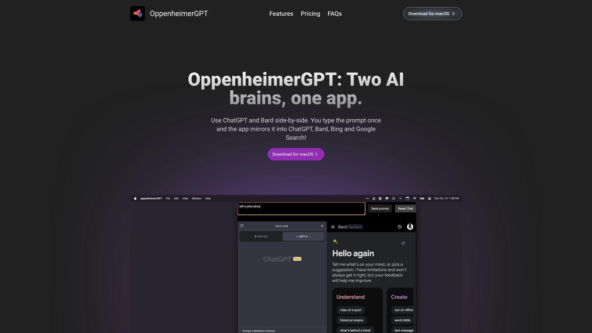 OppenheimerGPT screenshot