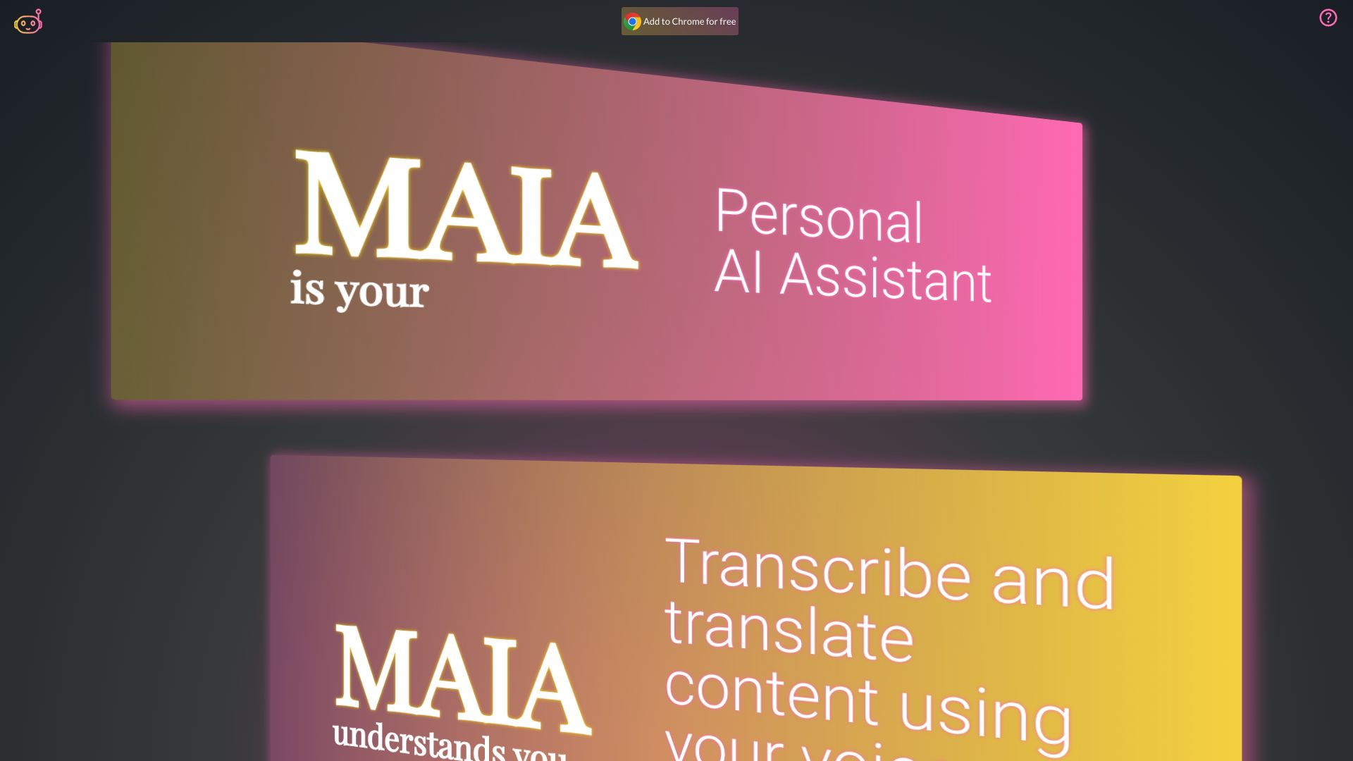 MAIA screenshot