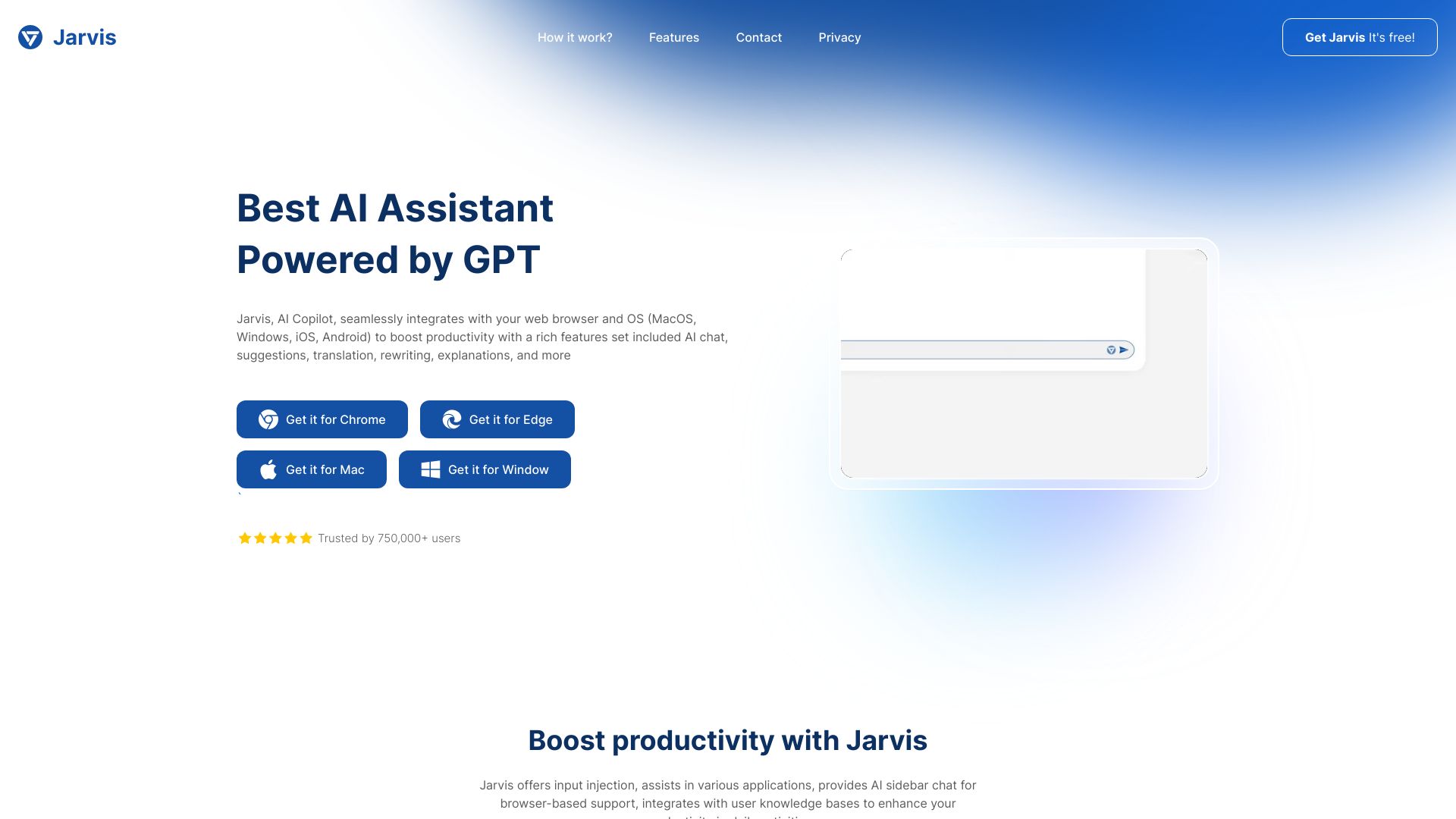 Jarvis AI screenshot