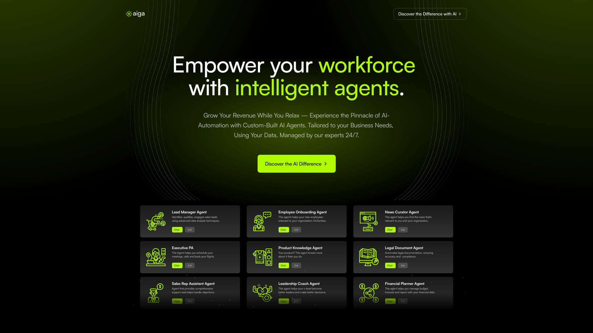 AIGA Agency screenshot