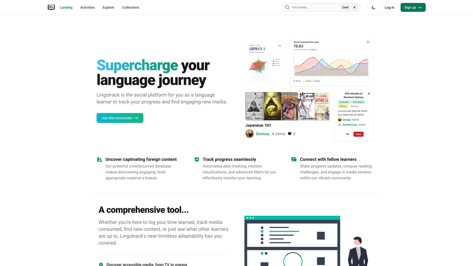 Lingotrack screenshot