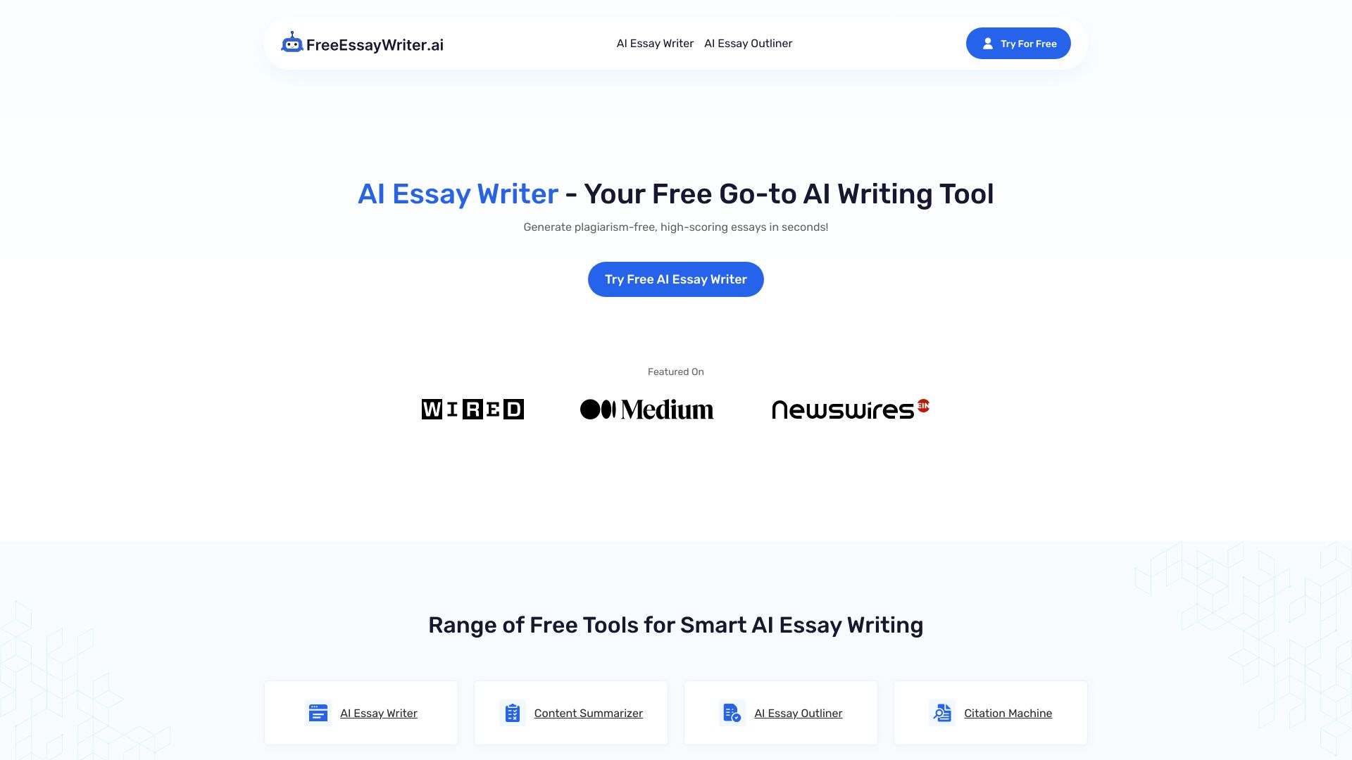 FreeEssayWriter.ai screenshot