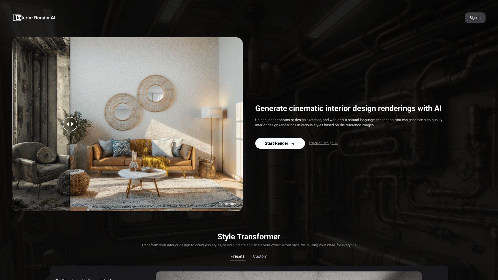 Interior Render AI screenshot
