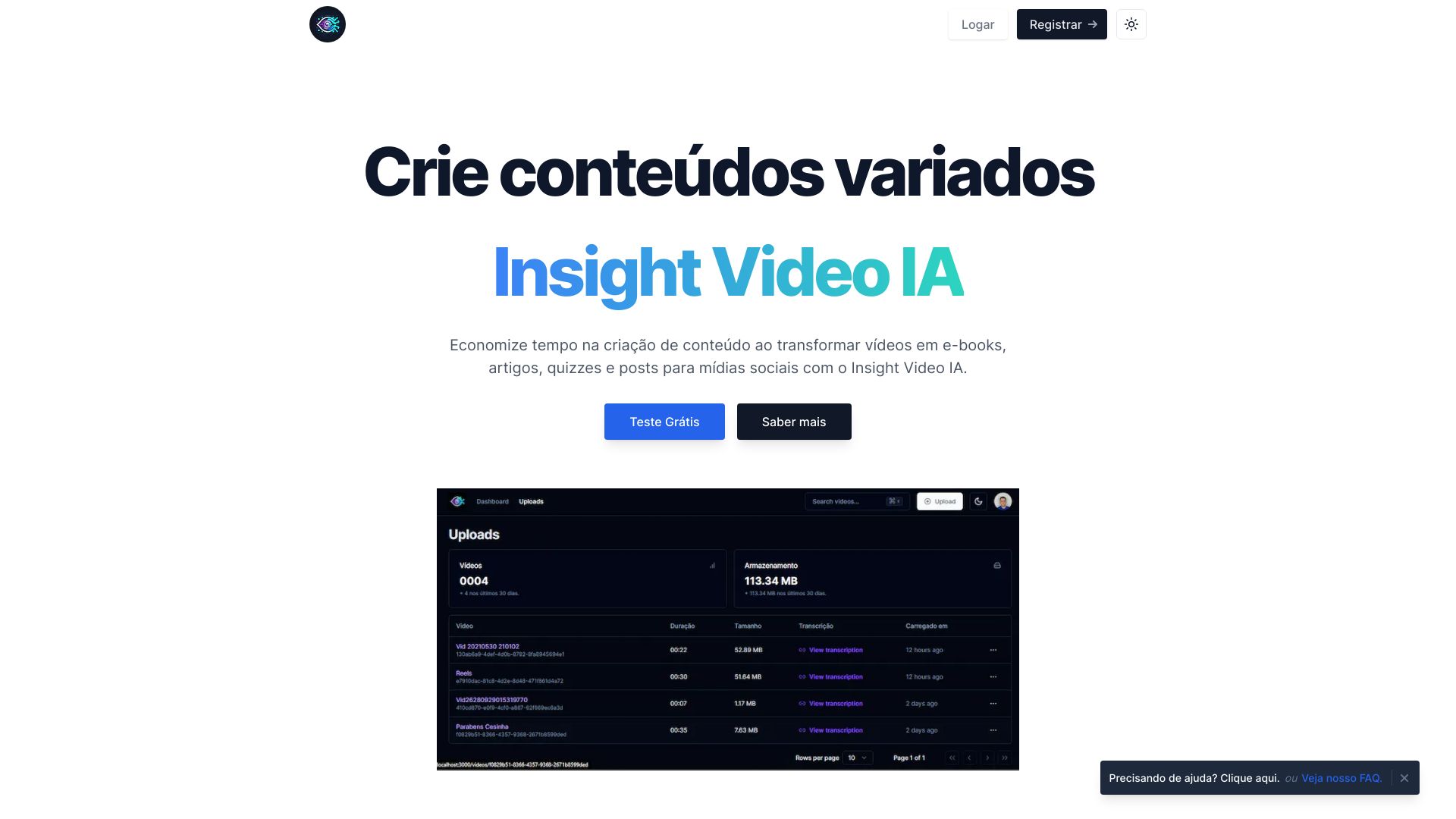 Insight Video IA screenshot