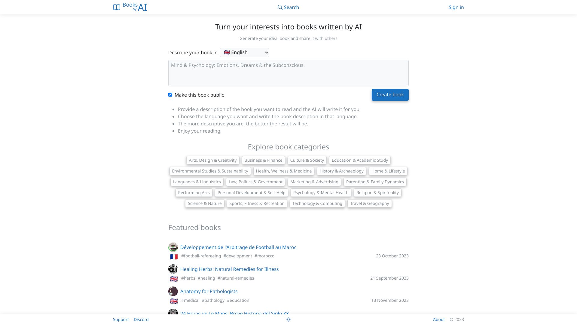 AI Book Creator screenshot