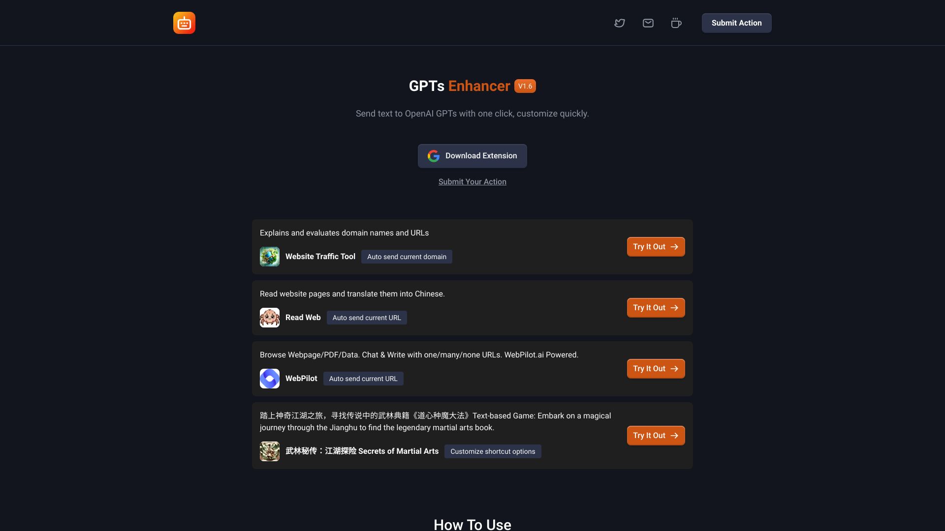 GPTs Enhancer screenshot