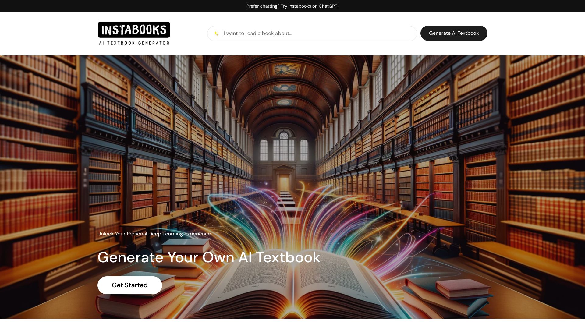 Instabooks AI screenshot