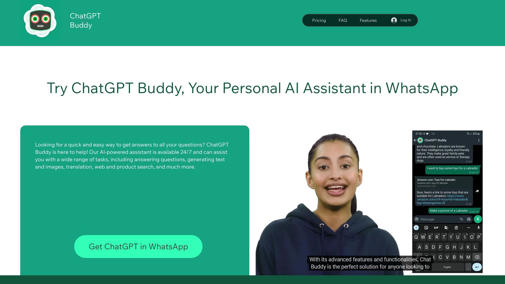 ChatGPT Buddy screenshot