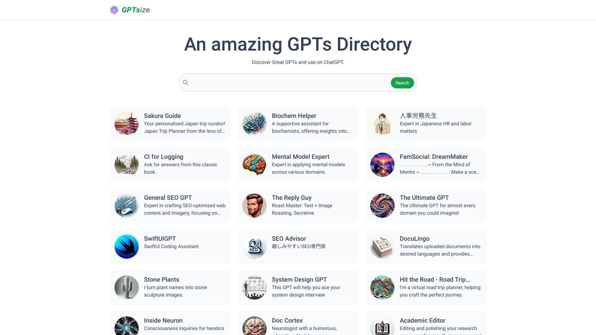 GPTSize.com screenshot