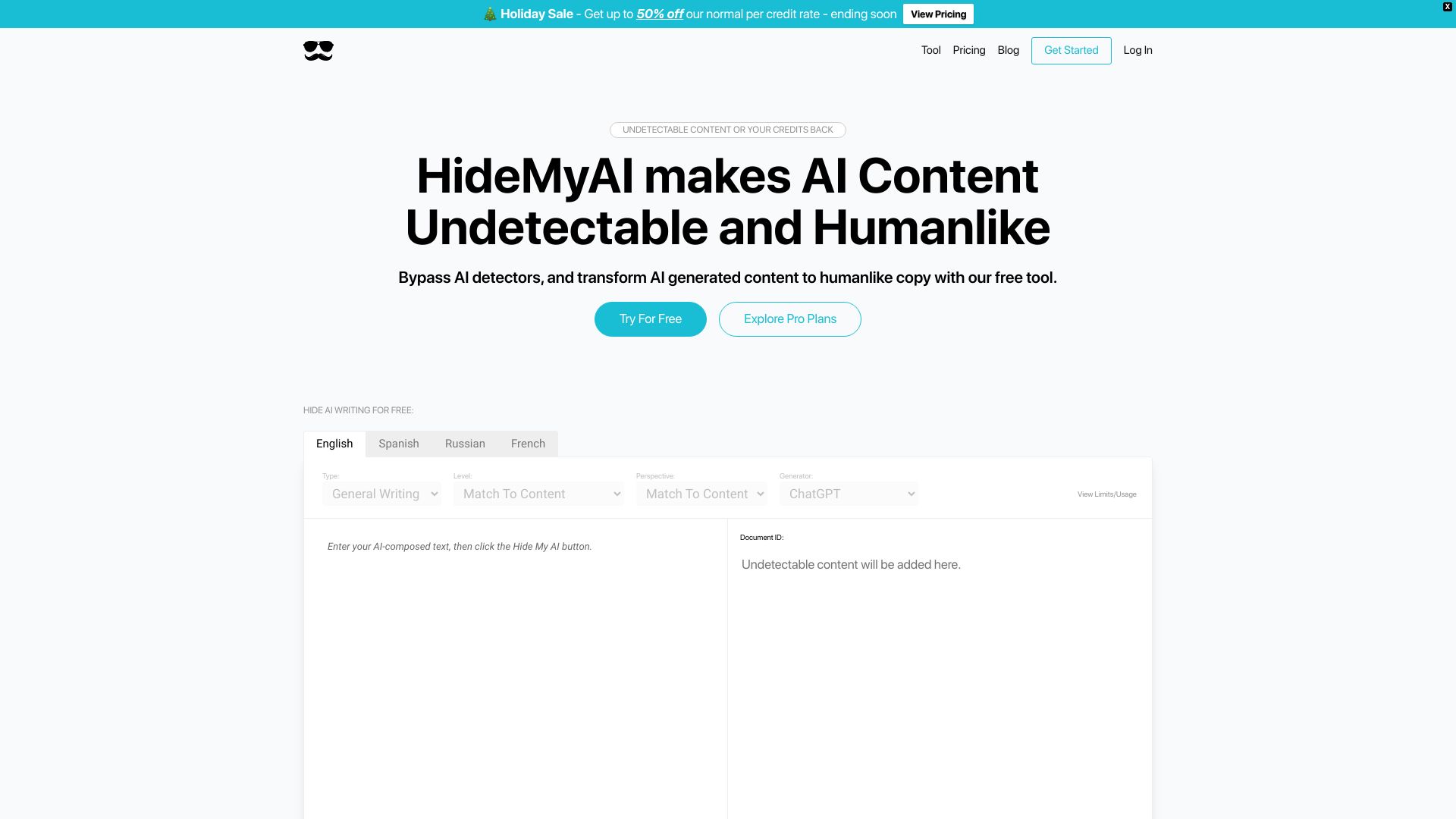 HideMyAI screenshot