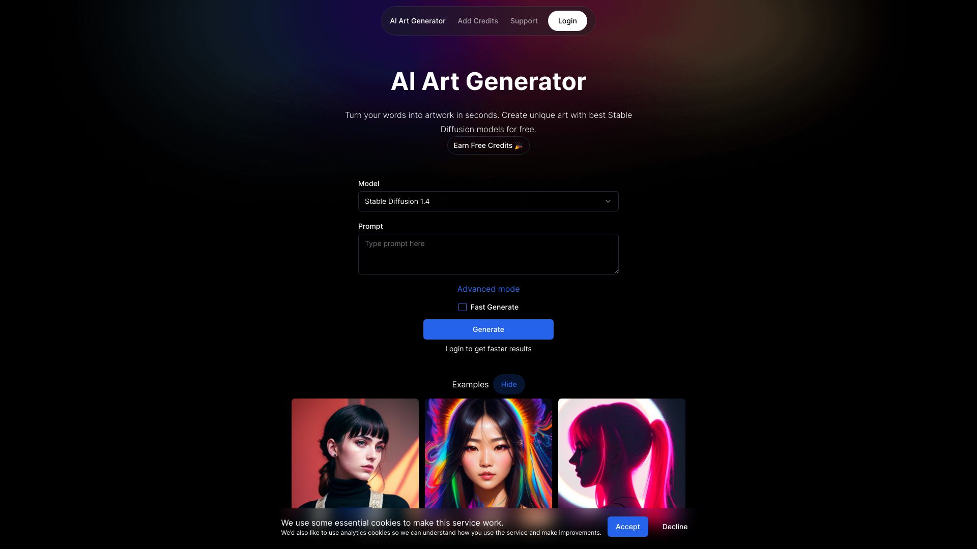 Free AI Art Generator screenshot