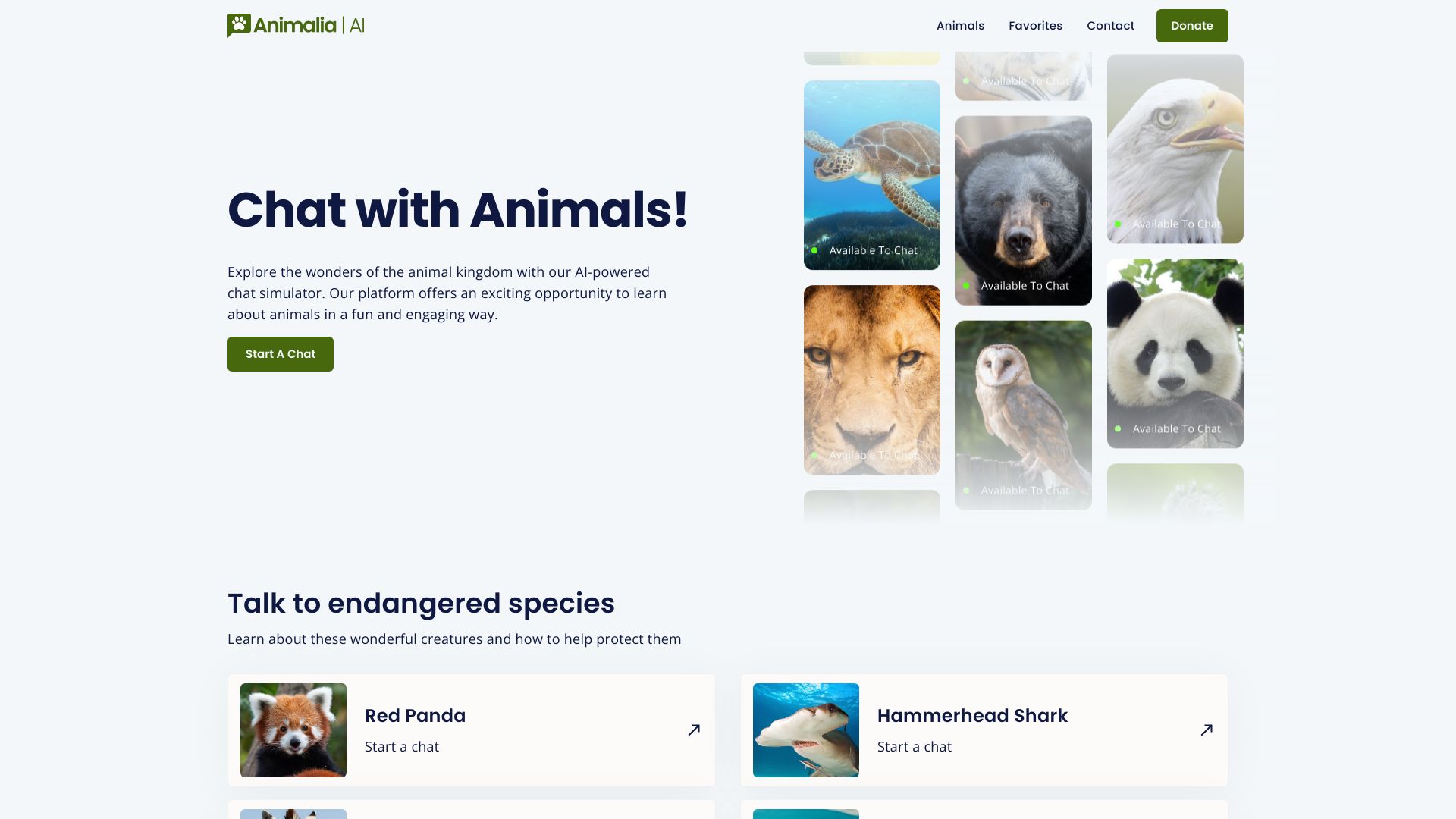 Animalia AI screenshot