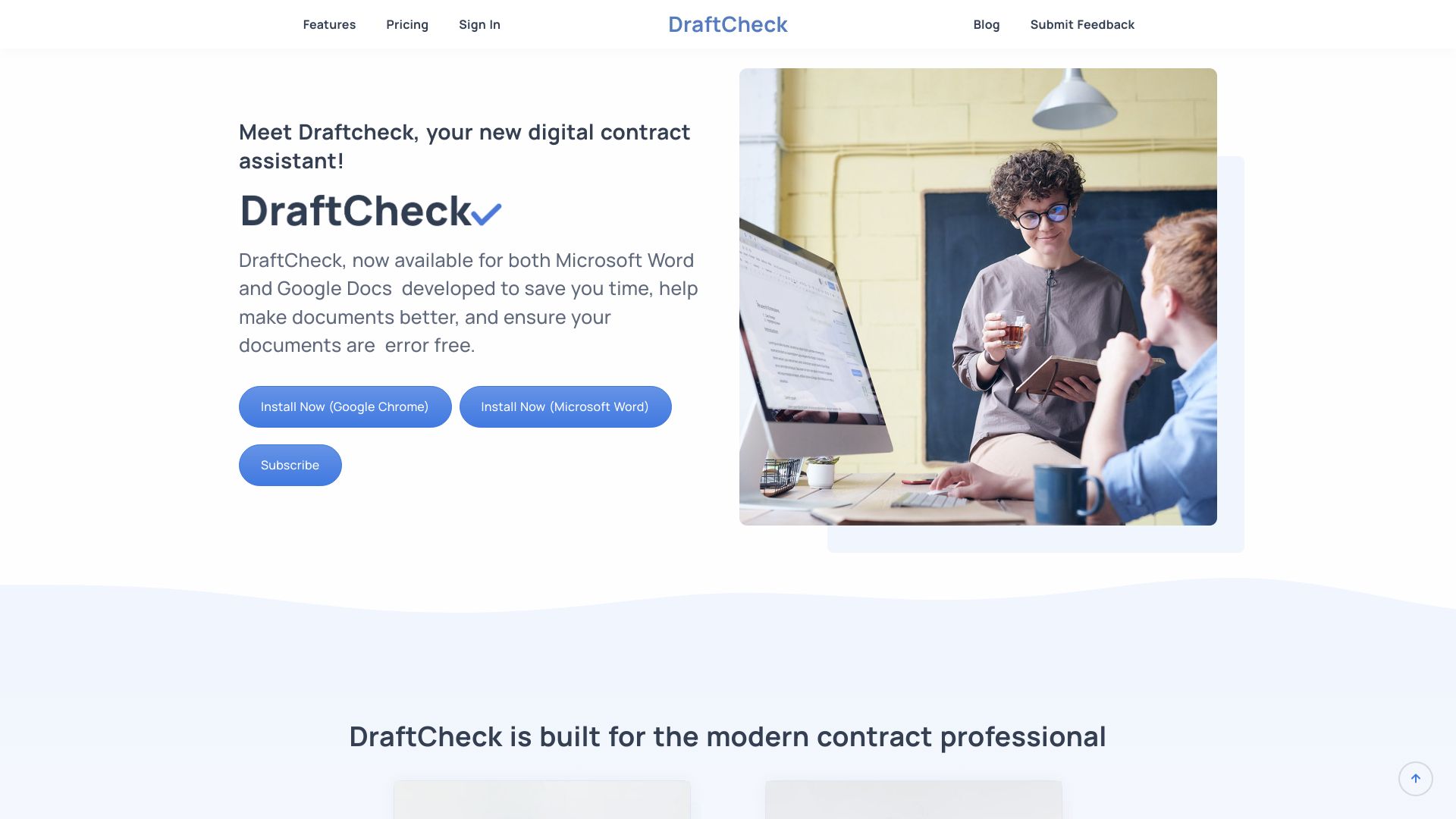 DraftCheck screenshot