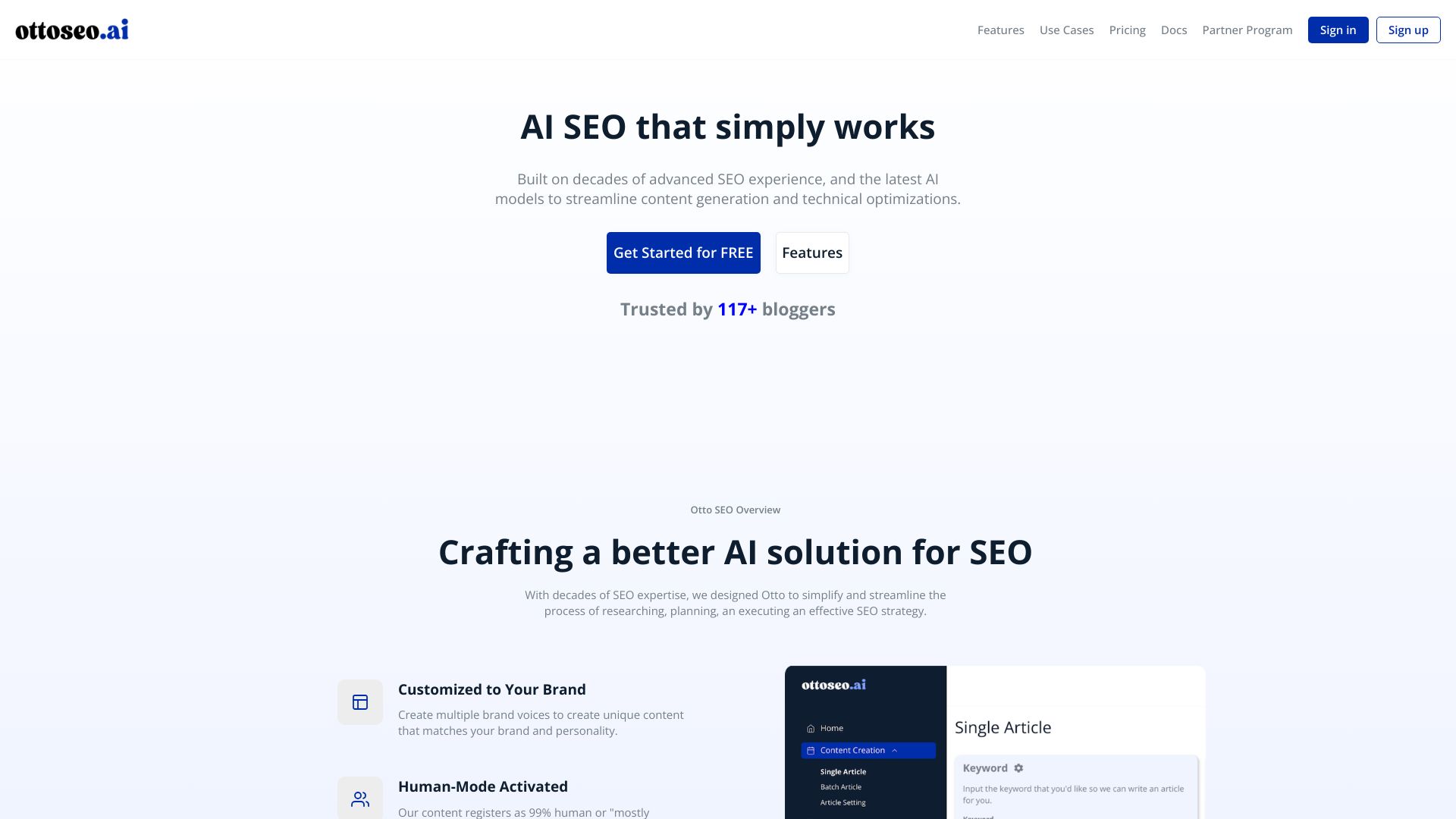 OttoSEO.ai screenshot
