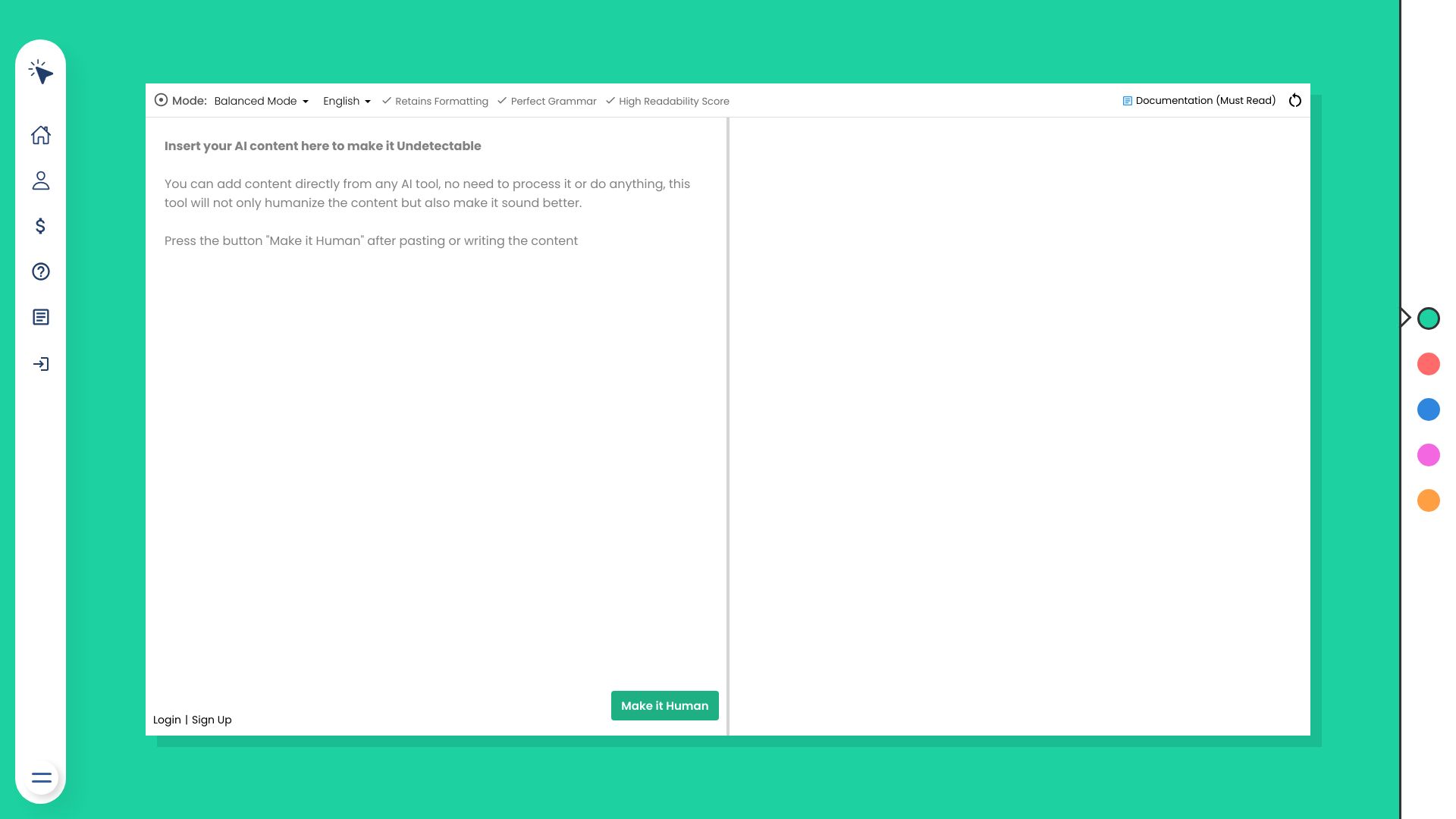 OneClickHuman screenshot
