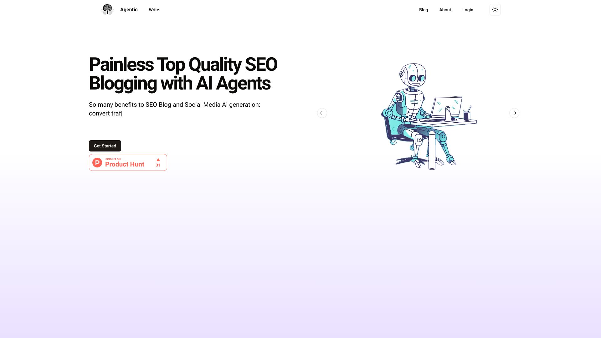 BeAgentic.com screenshot