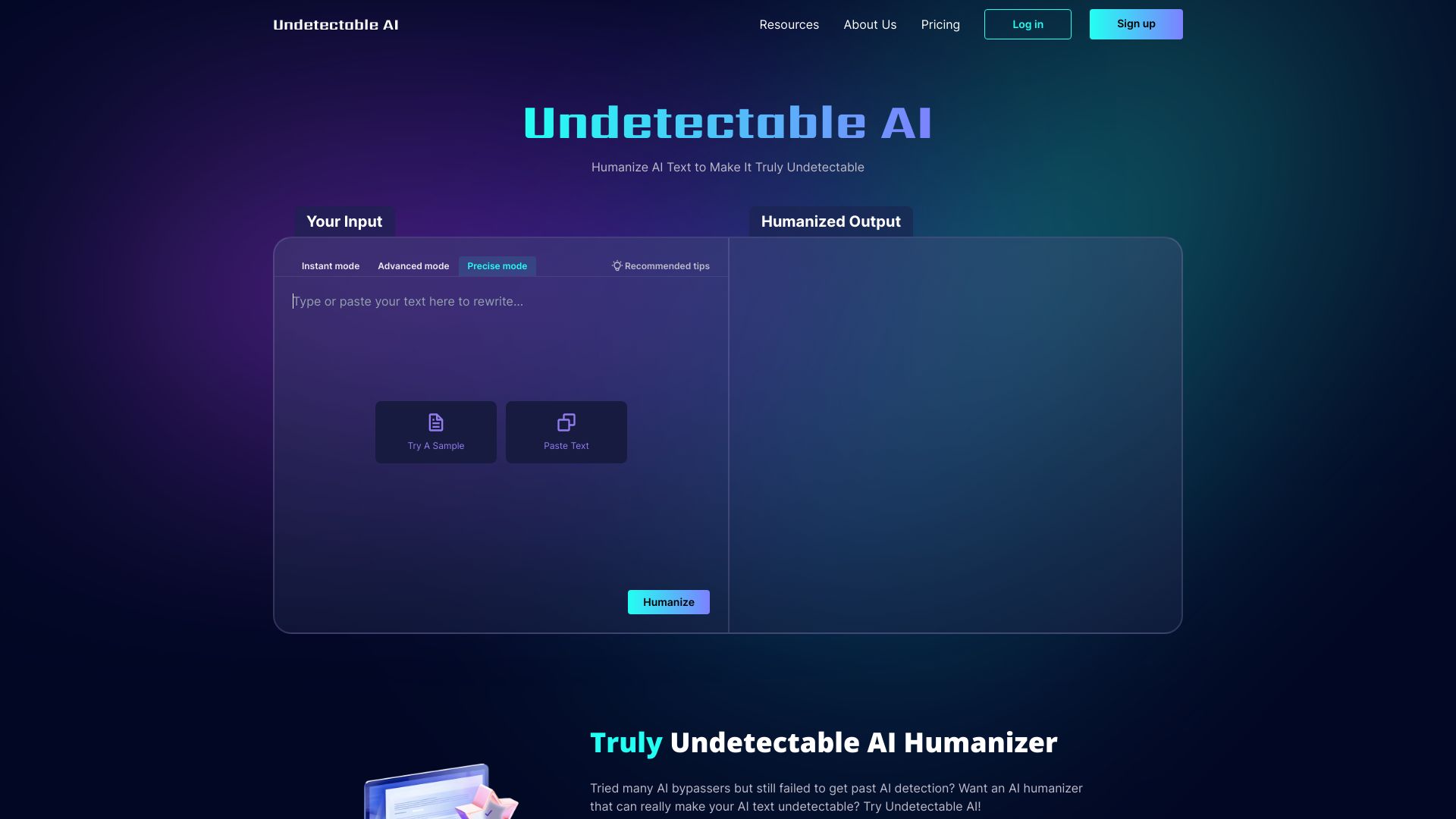 Uncheck AI screenshot