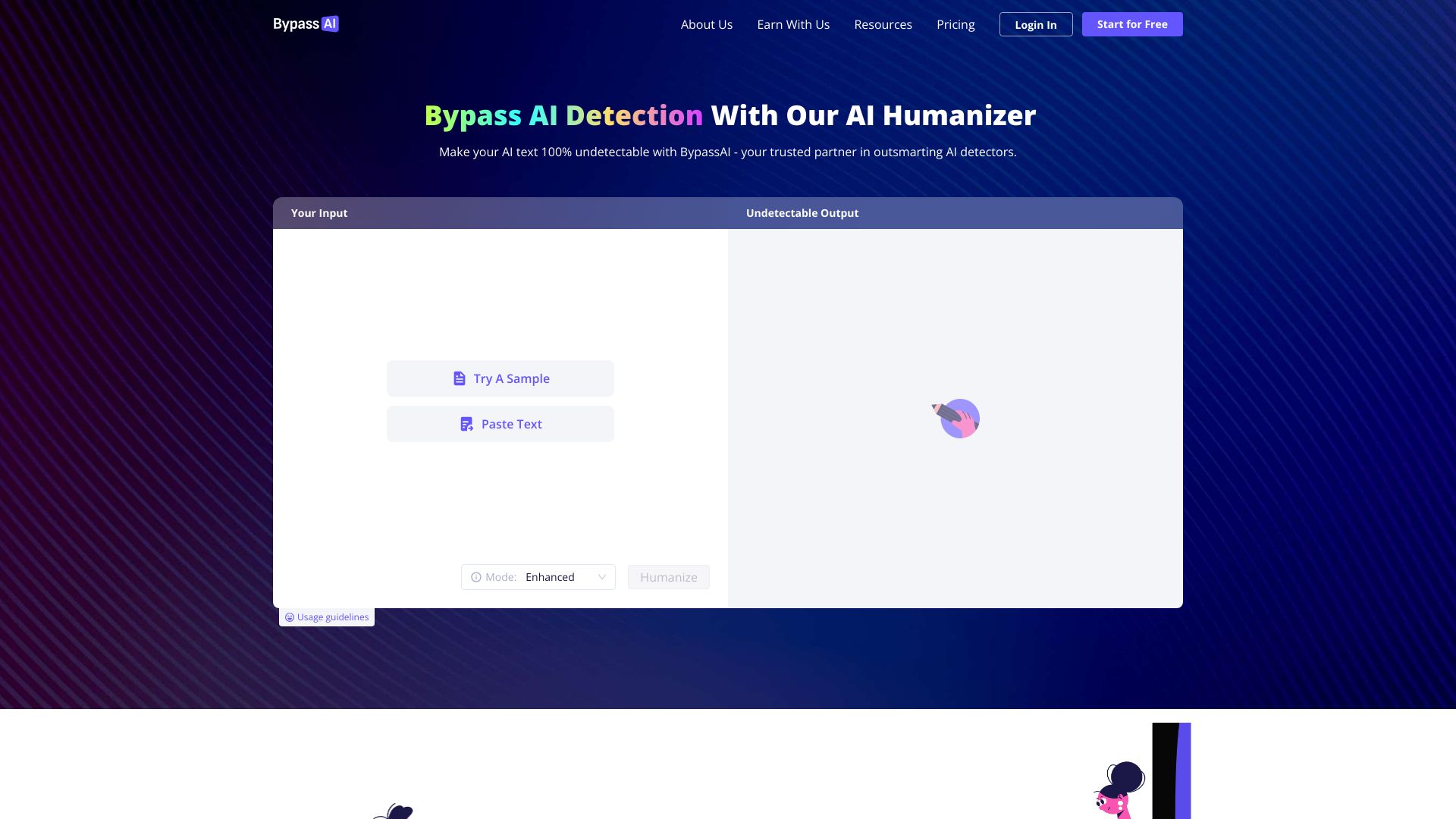 Bypass AI screenshot