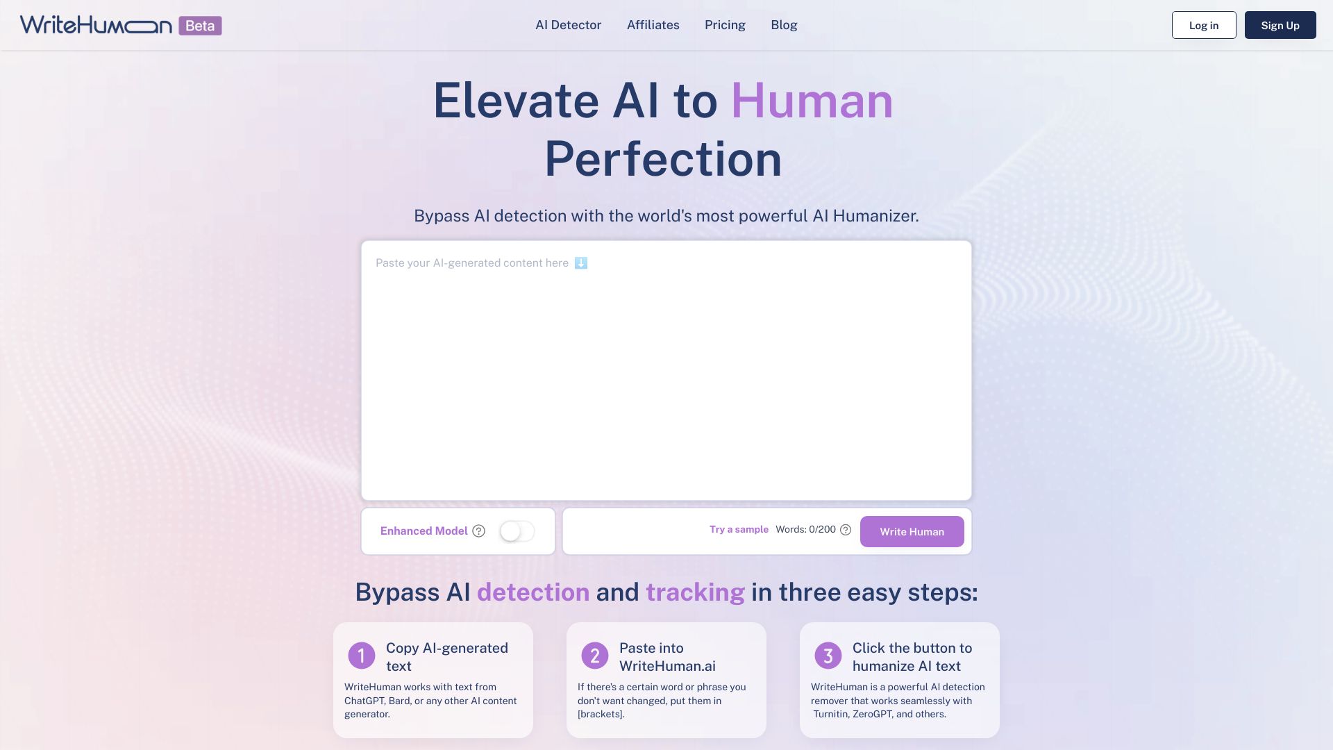 WriteHuman screenshot