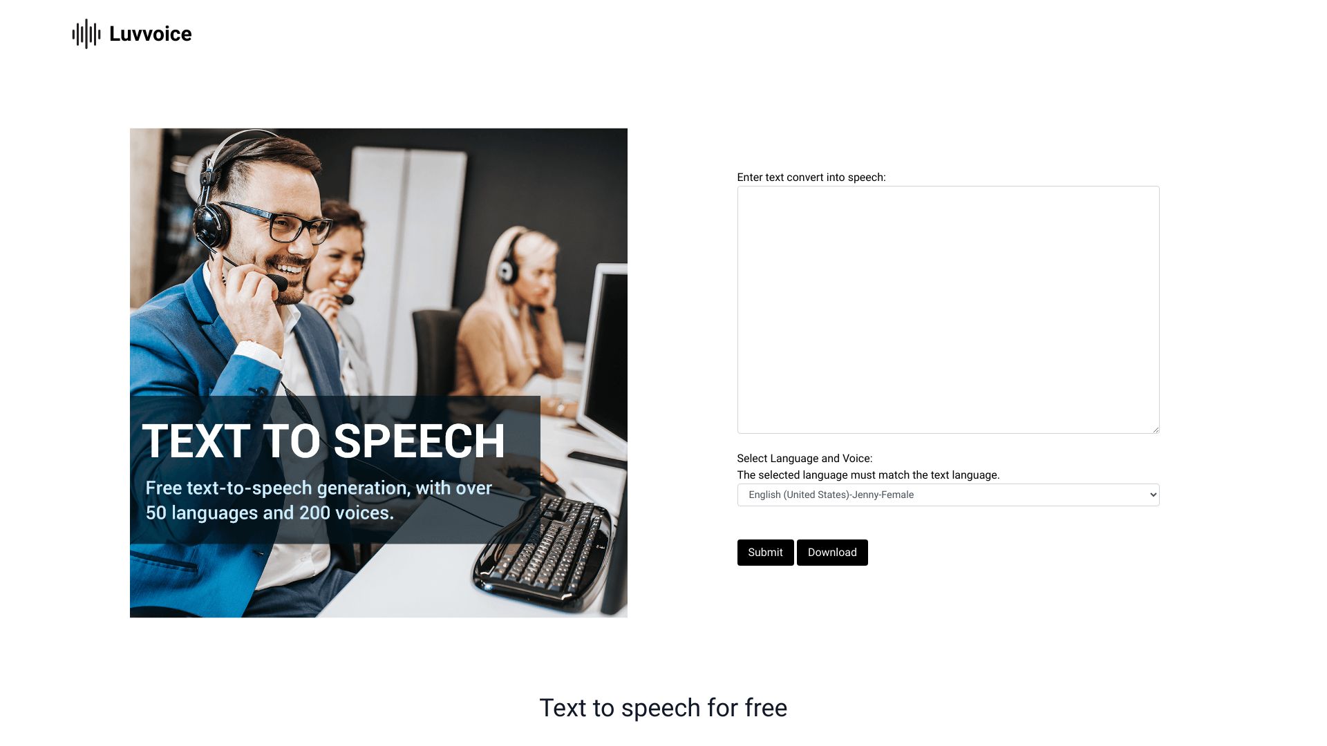 Luvvoice screenshot