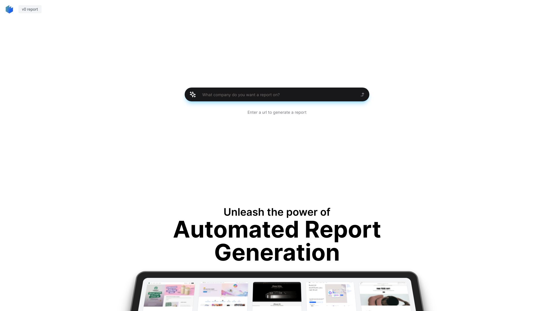 v0 Report screenshot