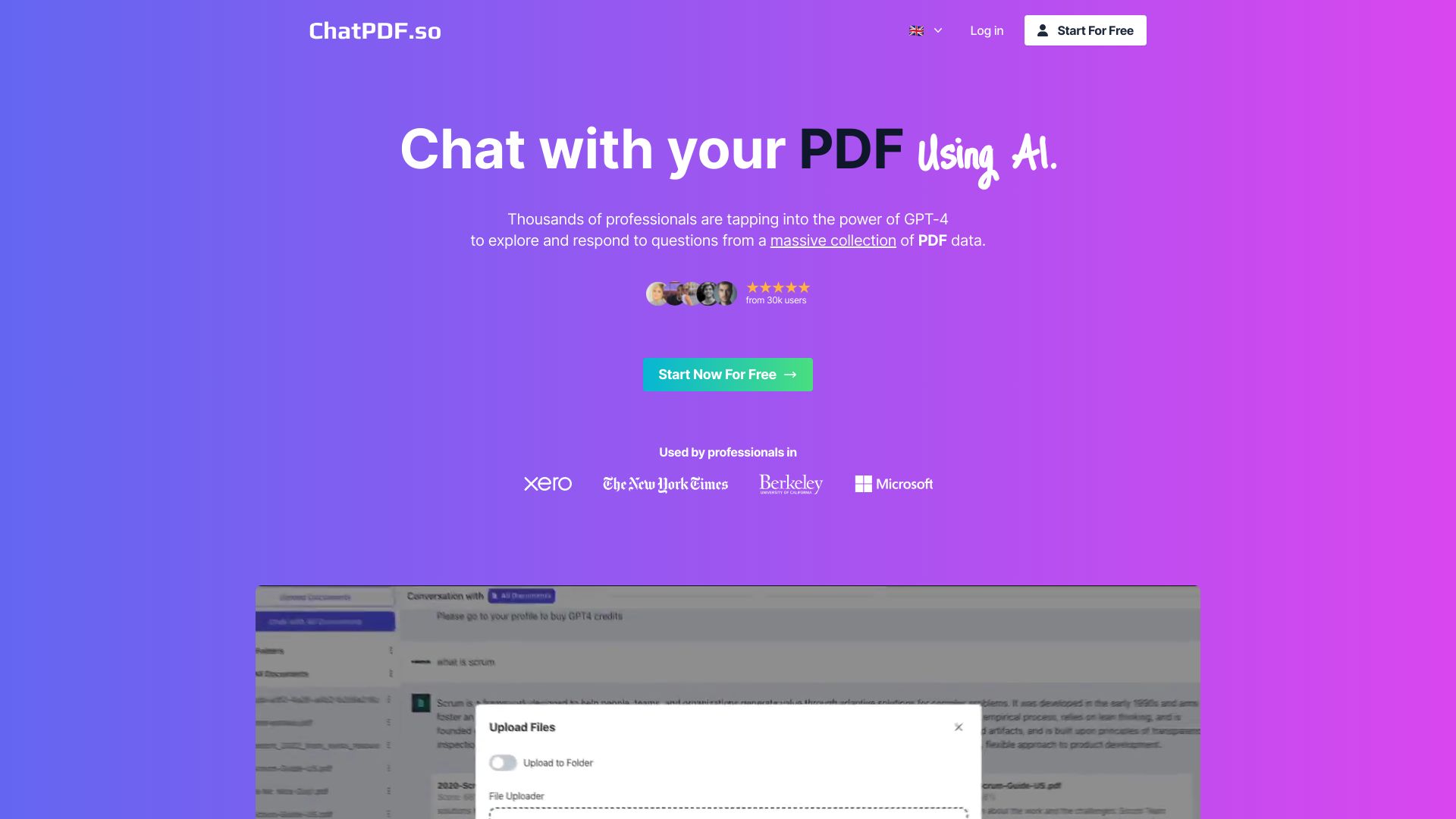 ChatPDF.so screenshot