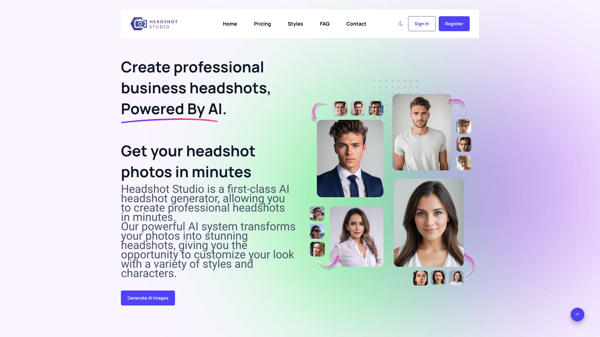 Headshot Studio screenshot