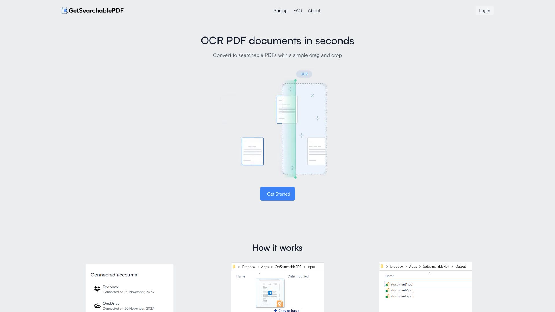 GetSearchablePDF screenshot