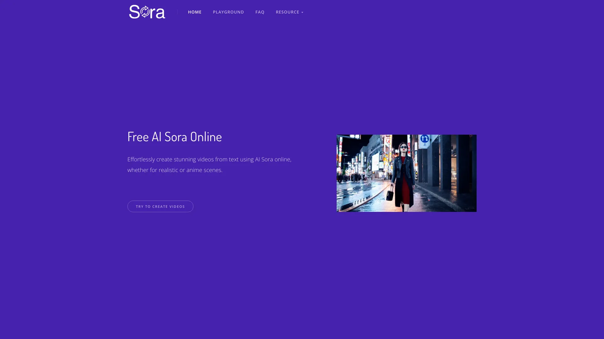 AI Sora Online screenshot