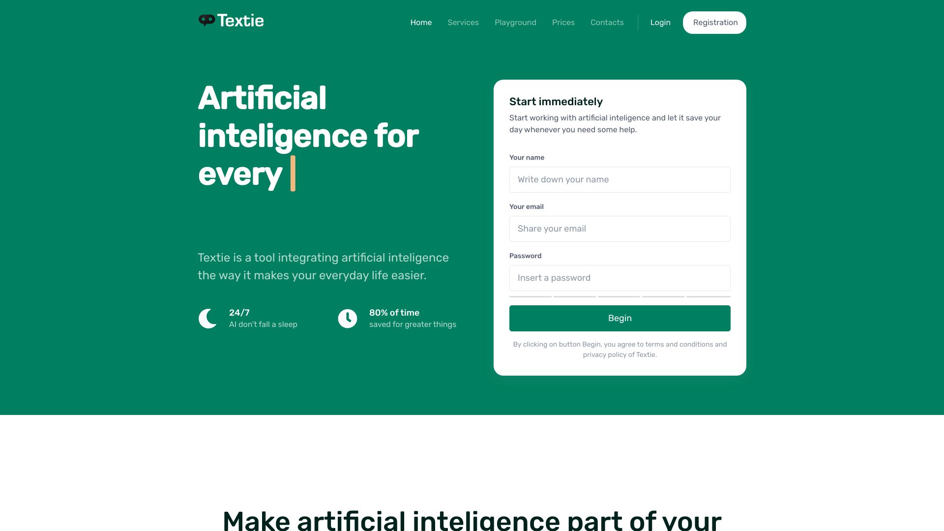 Textie.ai screenshot