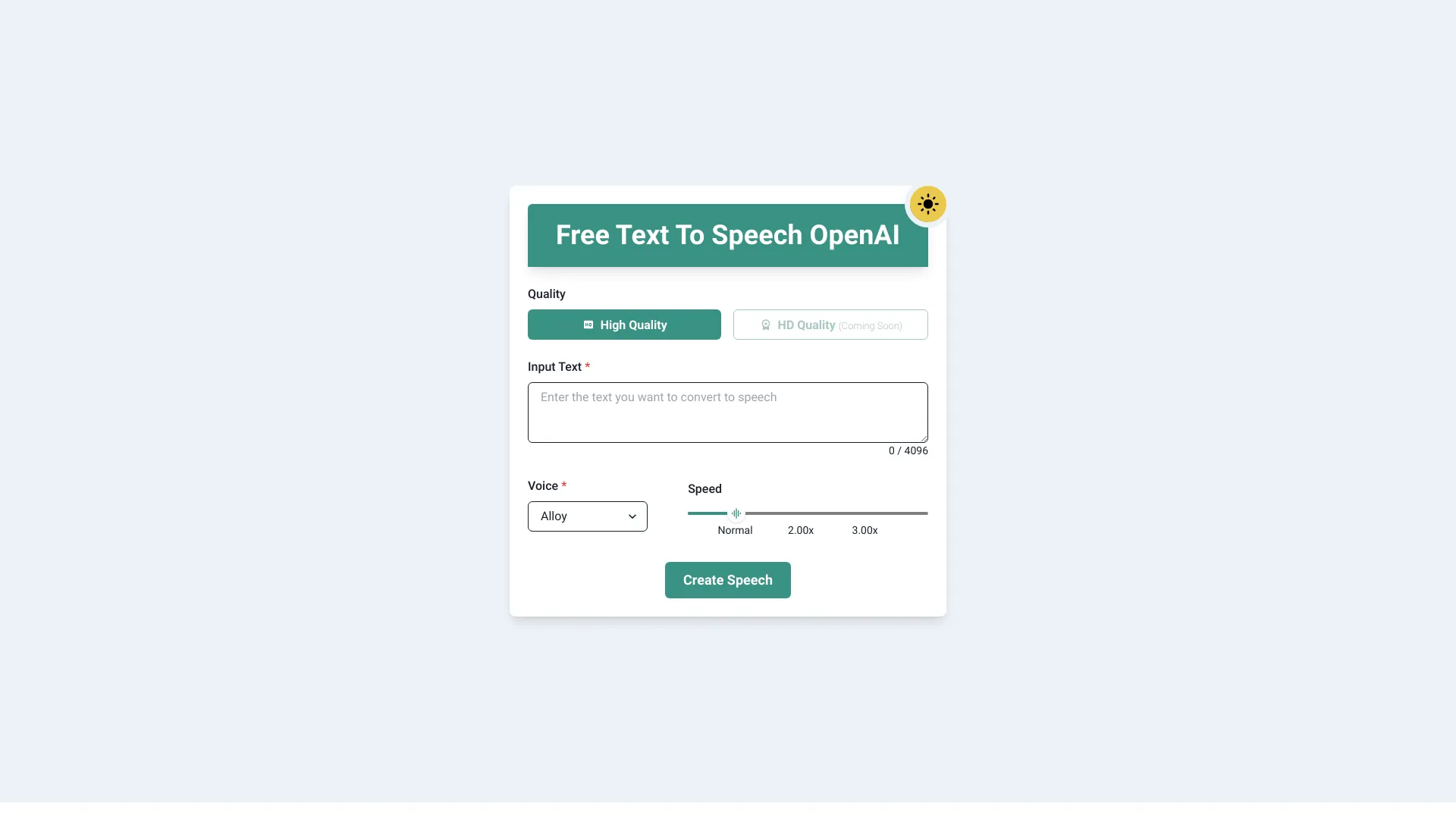 Text To Speech OpenAI screenshot