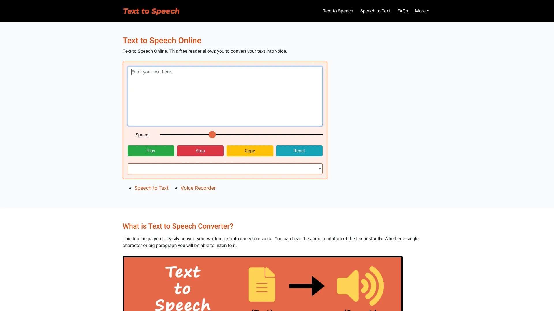 Free Text to Speech Online screenshot