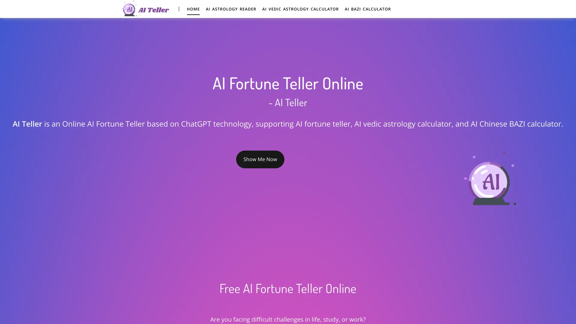 AI Teller screenshot