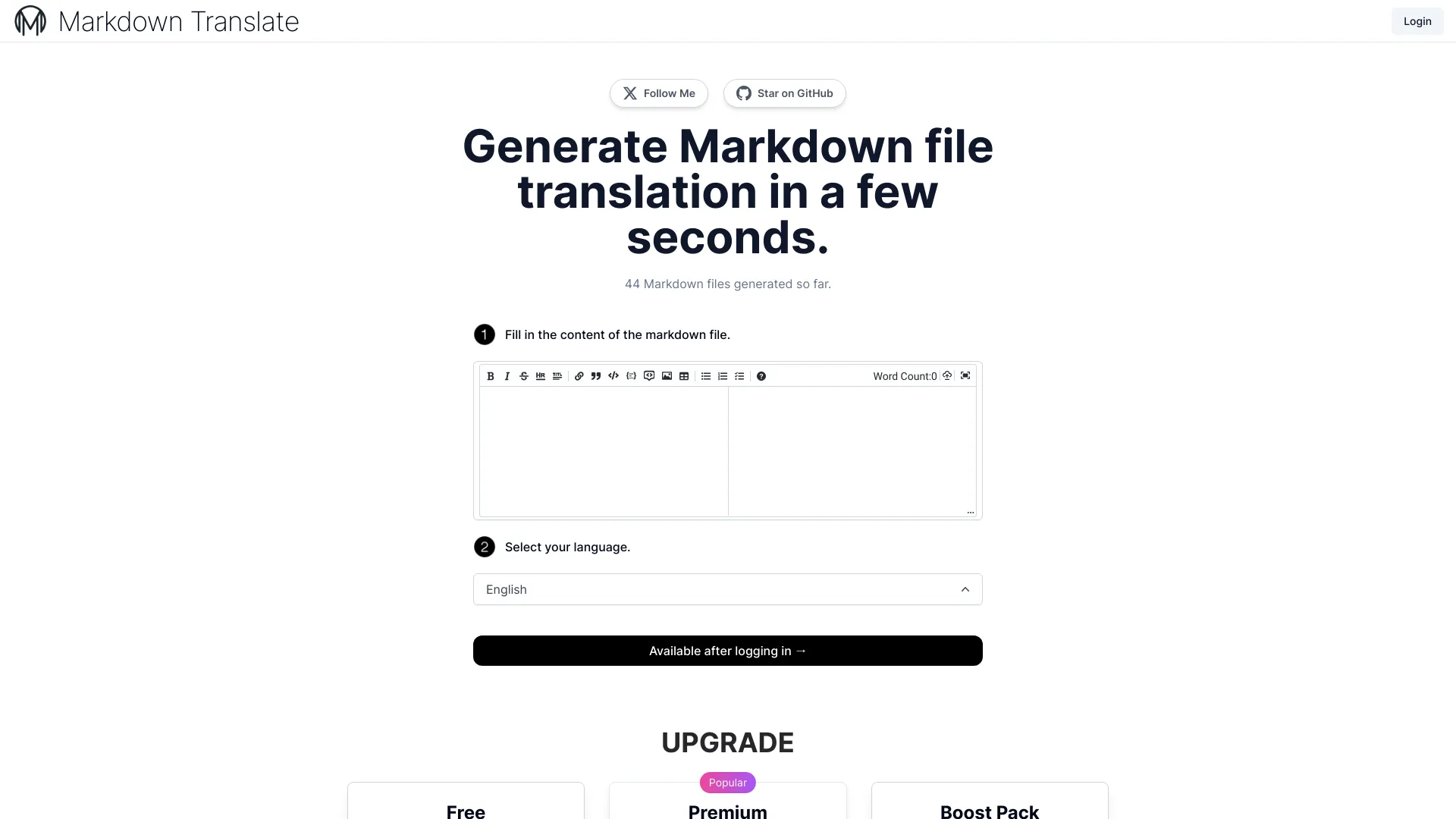 ChatGPT Markdown Translate screenshot
