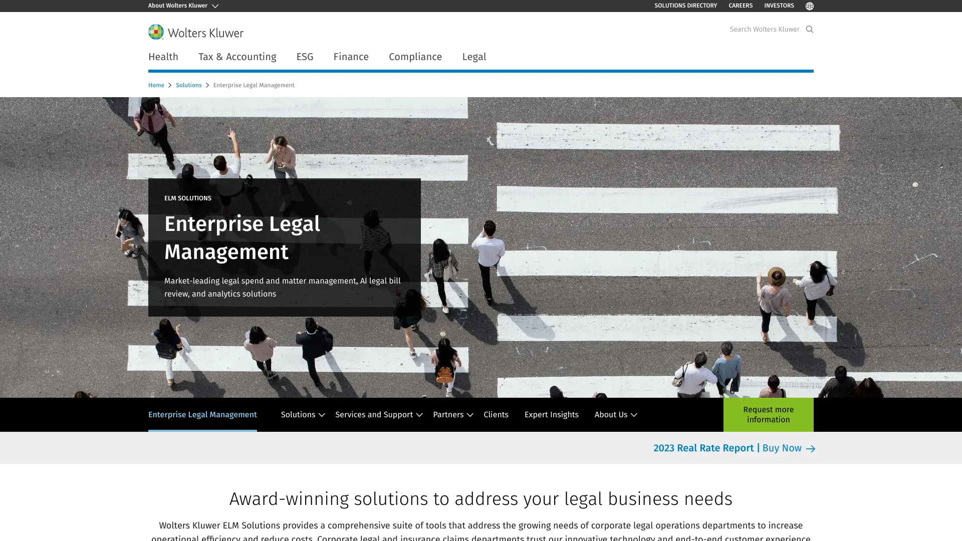 ELM Solutions | Wolters Kluwer screenshot