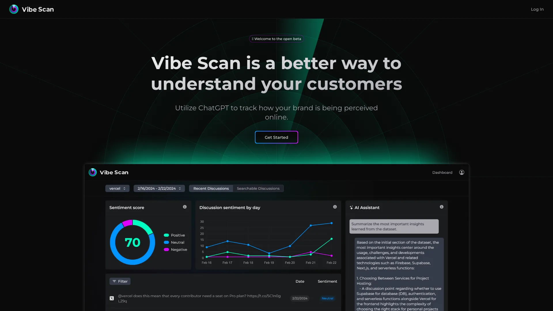 Vibe Scan screenshot