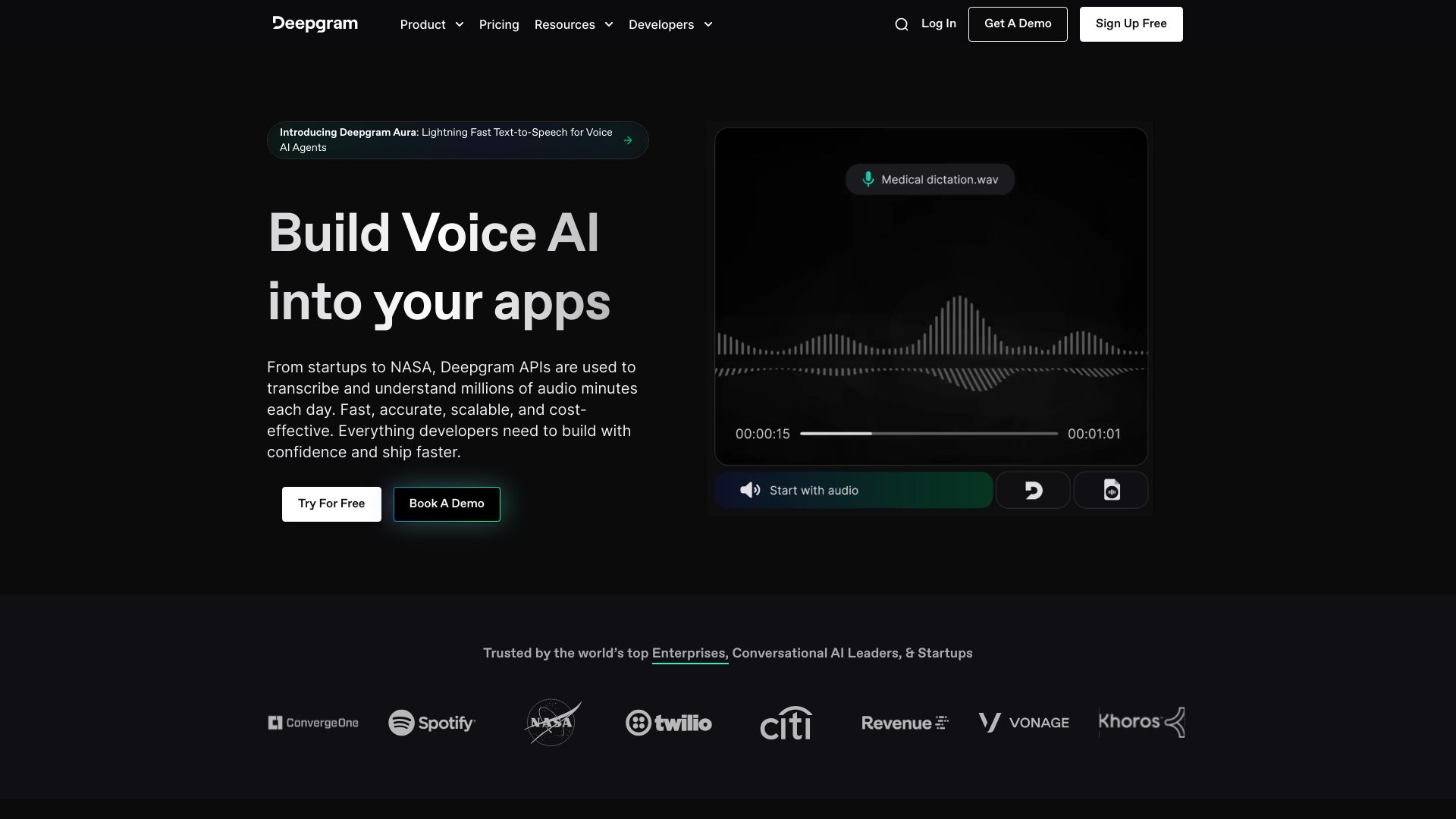 Deepgram screenshot