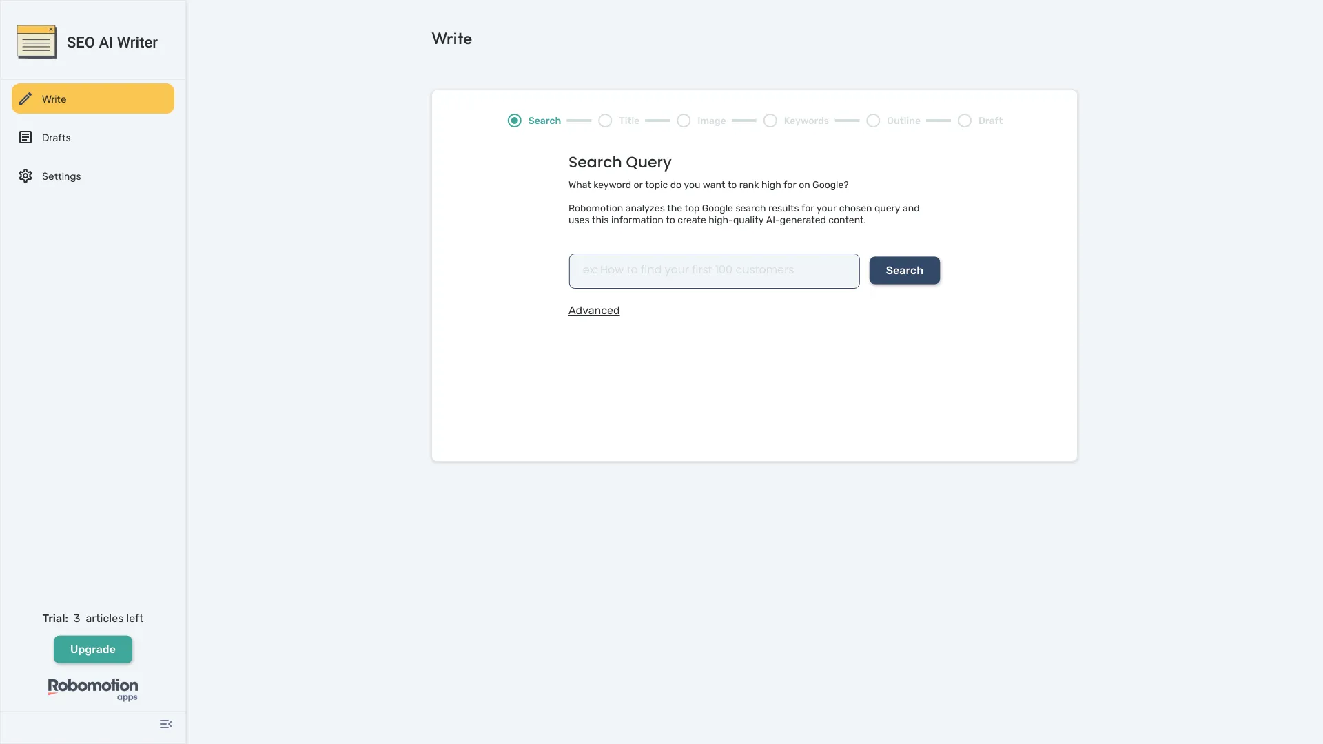 SEO AI Writer screenshot