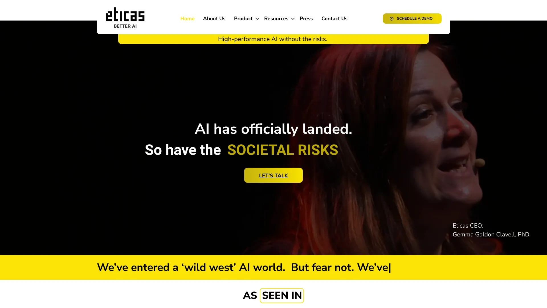 Eticas AI screenshot