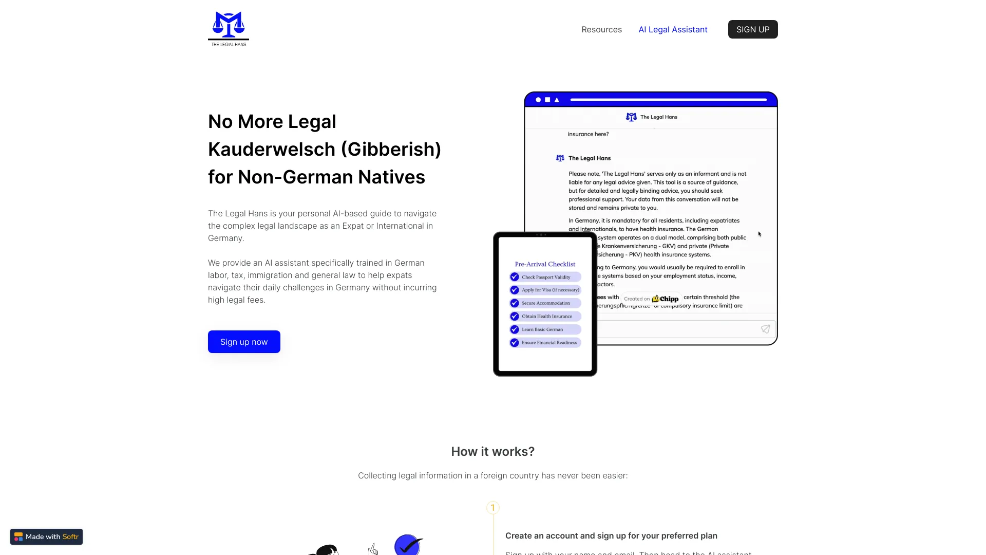 AI Legal Assistant for Expats in Germany screenshot
