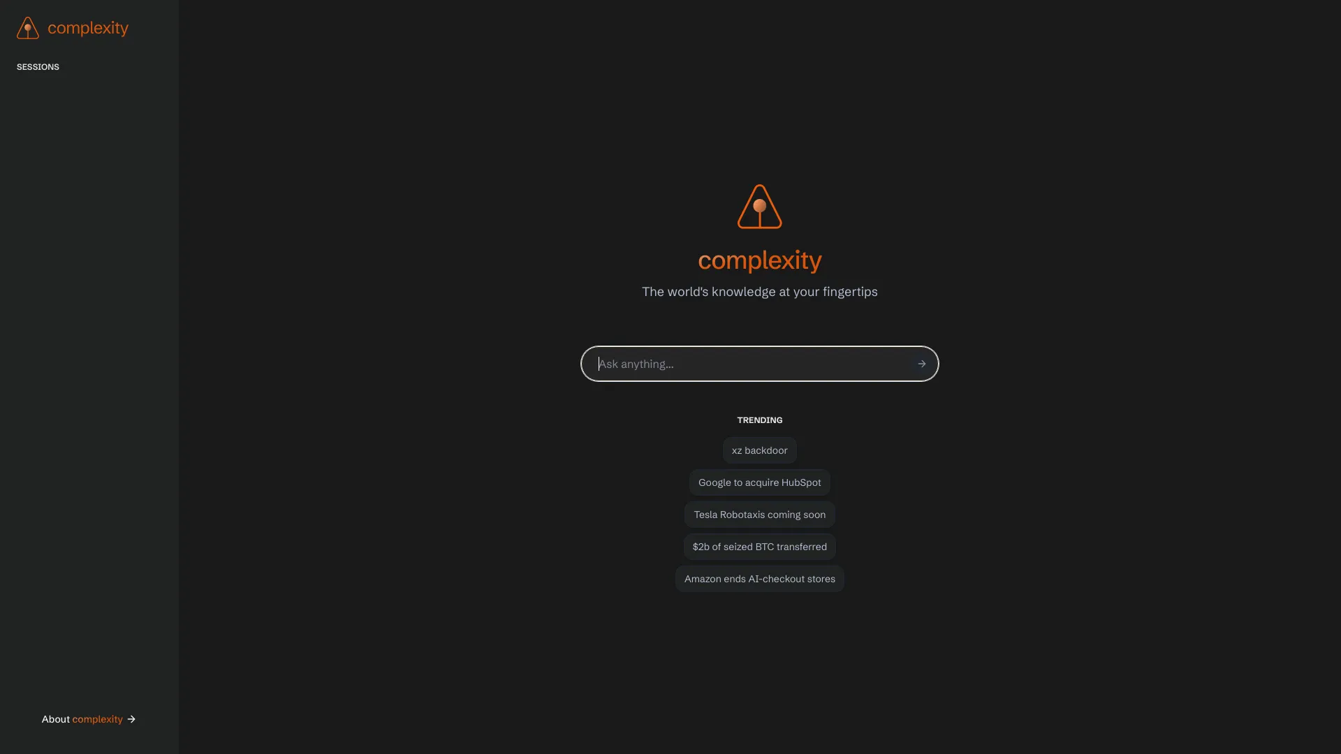 Complexity AI screenshot