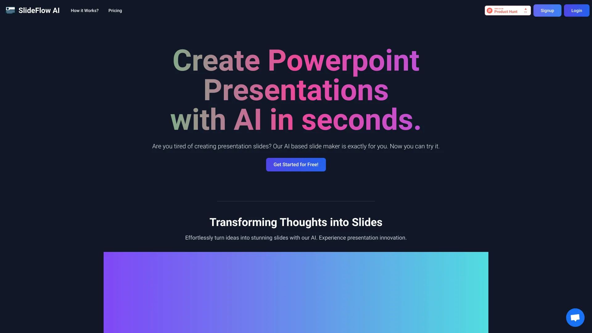 SlideFlow AI screenshot