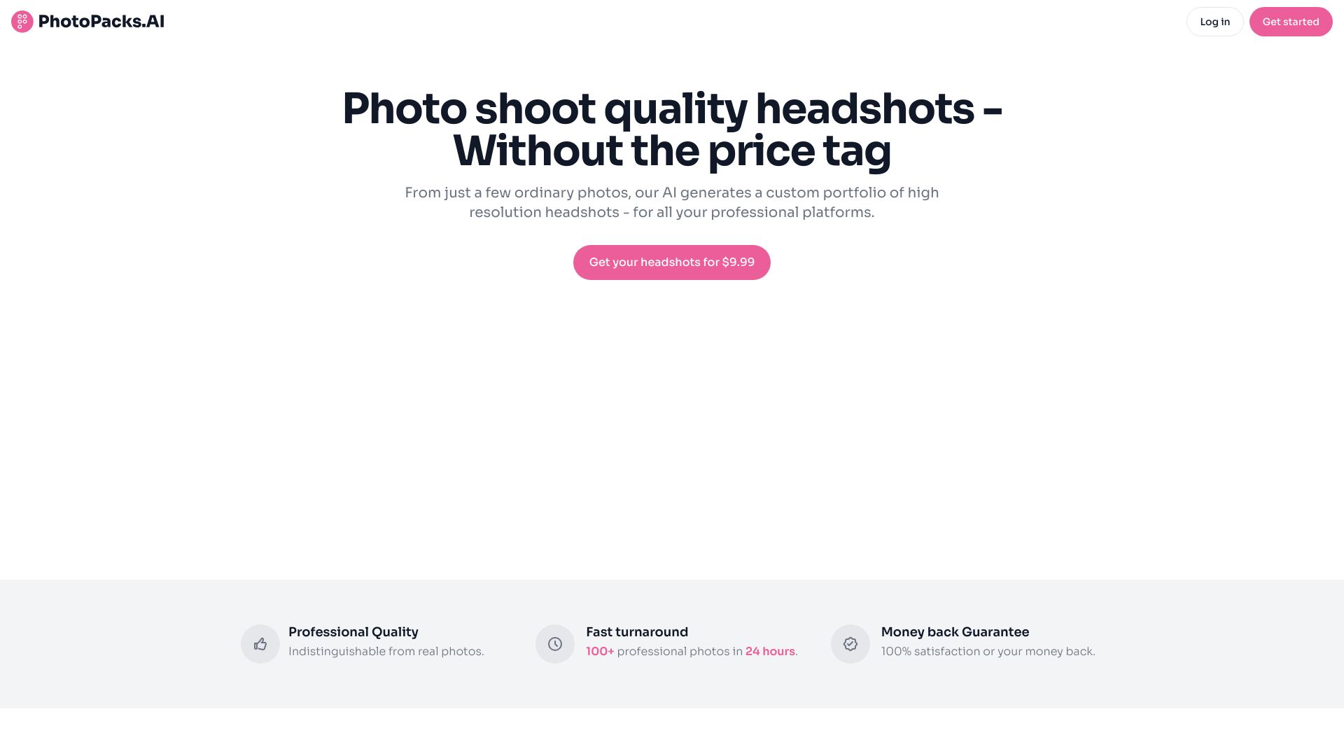 PhotoPacks.AI screenshot