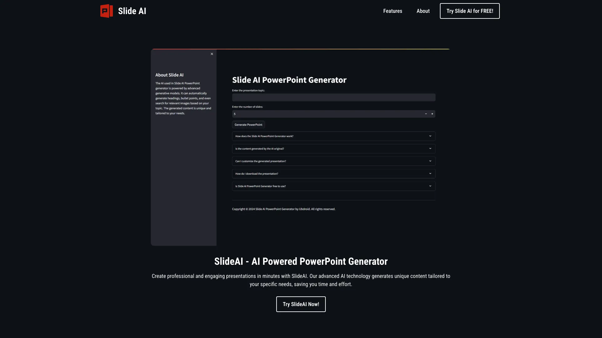 SlideAI screenshot