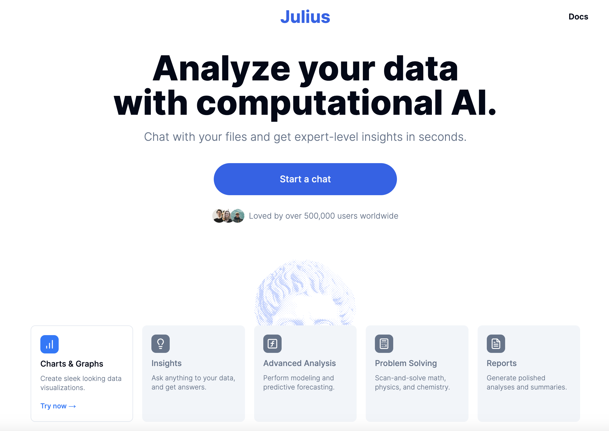 Julius AI screenshot