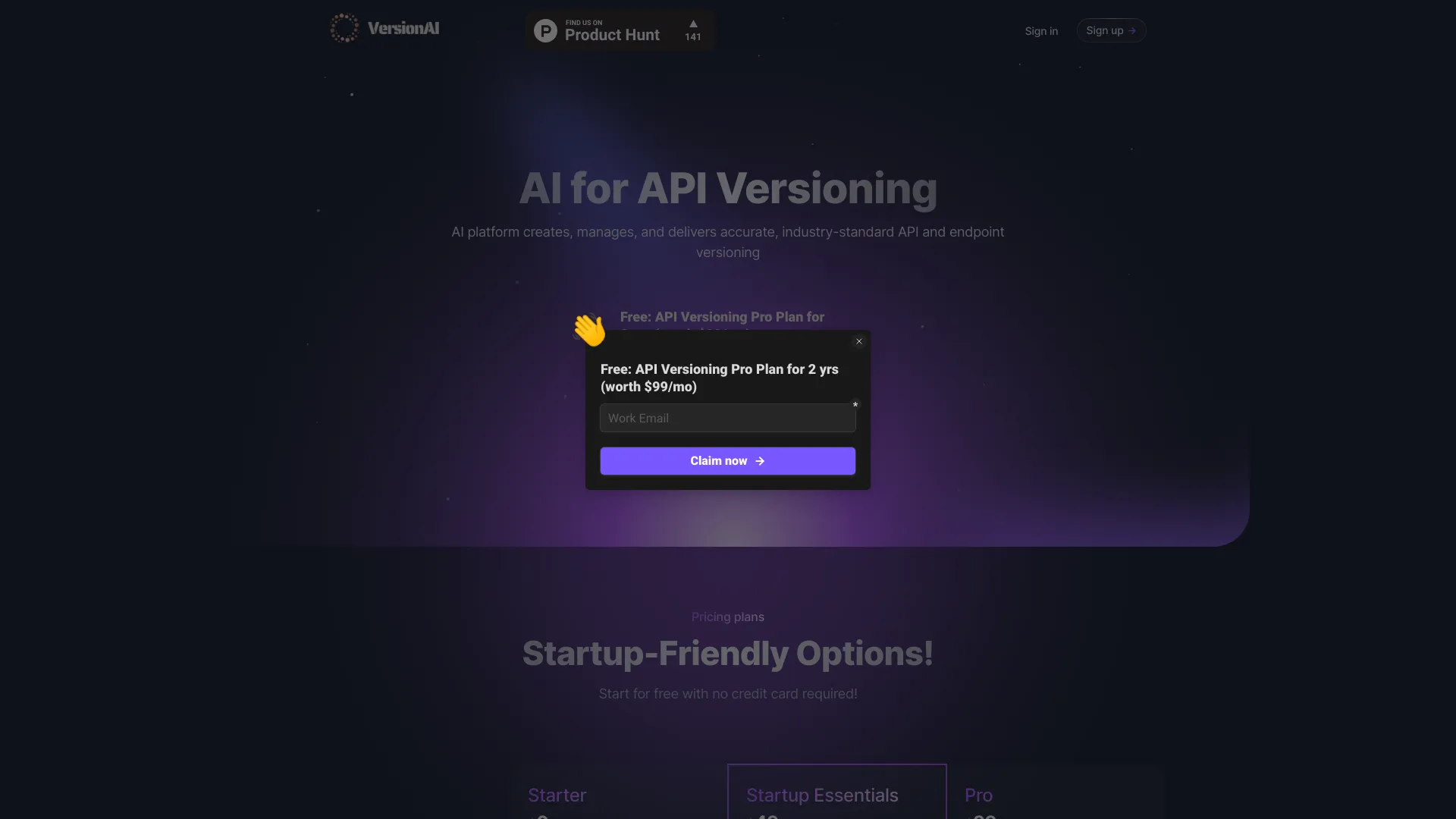 Version AI screenshot
