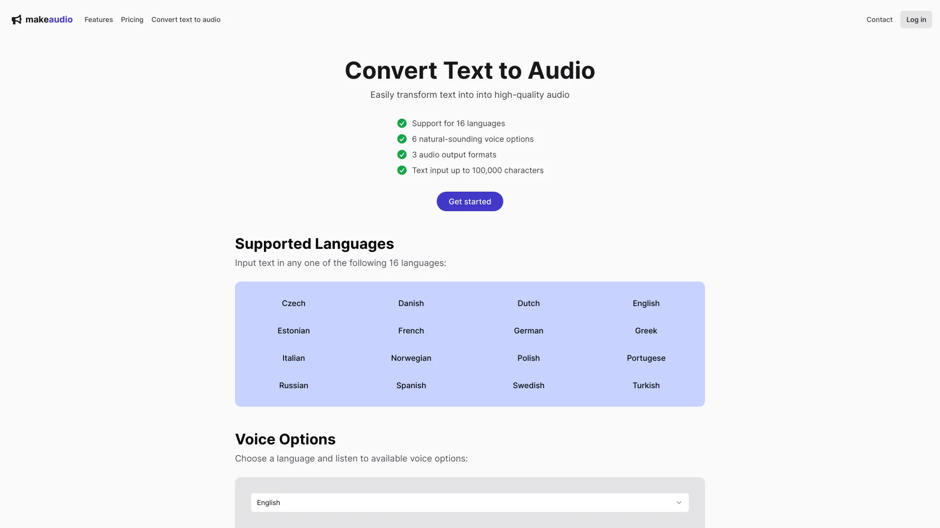 makeaudio.app screenshot
