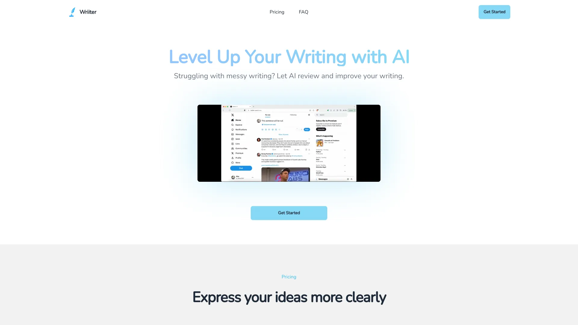 Wriiter screenshot